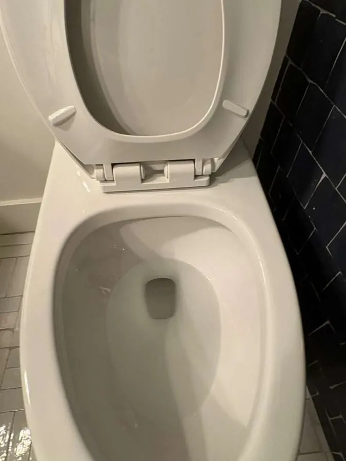 After cleaning — spotless clean toilet in Lehi Utah home, professionally sanitized by Maid For You Utah